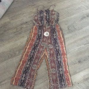 Strappy crop jumpsuit